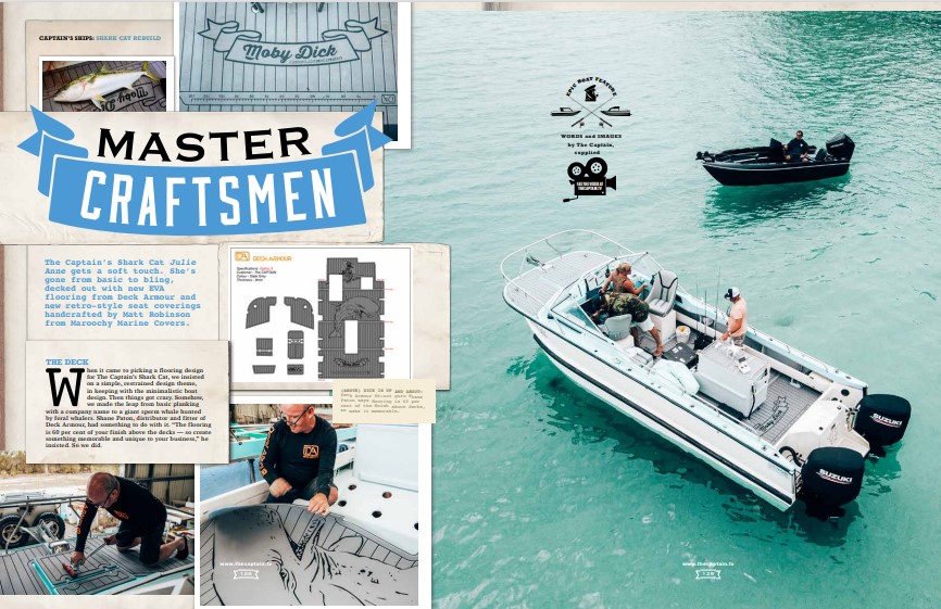 The Captain Magazine Issue 128 Boat Upgrades Shark Cat Custom Deck Armour